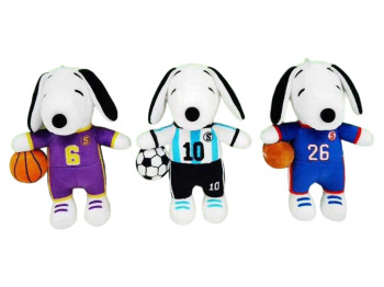 Мягкая игрушка подвеска Snoopy Team TJ776, 10 см, с кольцом, 3 вида (цена за 1шт)