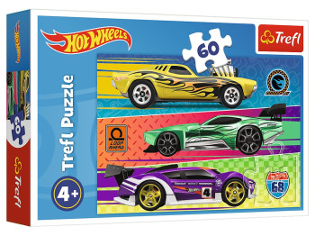 Пазл Trefl Hot Wheels Neon Collection, 60 деталей