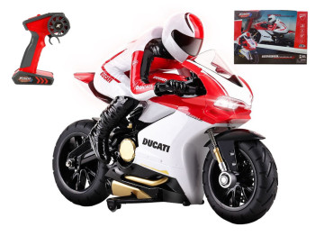 Мотоцикліс Дукаті1299 білий на батарейках 1:6, 37,2x17x12 см, Kool Speed DHTRM10659