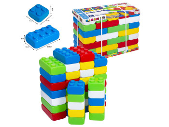 Купить Конструктор большие блоки Mega Brick Bamsic №4, 25,5 см