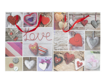Пакет подарунковий паперовий Snow love 26-32см