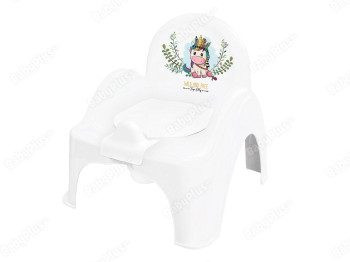 Горшок - стульчик с музыкой бело-розовый Дикий запад Единорог. Tega Baby PO-074-103-EDINOROG