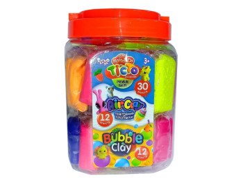 Тесто для лепки Master Do BUBBLE CLAY AIR CLAY в брикетах 3в1. Danko Toys TAB-01-01U