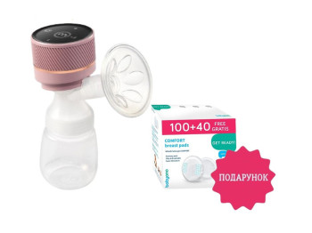 Набор акционный Молокоотсос PICO и лактационные вкладки COMFORT 140шт, Babyono