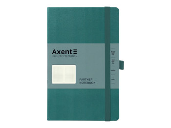 Книга записная Partner Axent 8201-63-A,125x195 мм, клетка, 96 листов, лазурная
