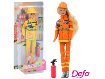 Лялька пожежниця Defa Lucy 8461, 29 см, з вогнегасником