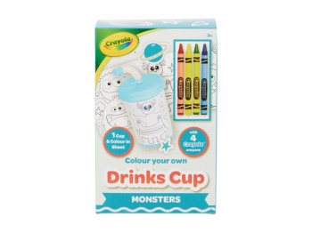 Творчий набір “Стаканчик Монстри”, з олівцями, Вік 3+, Crayola