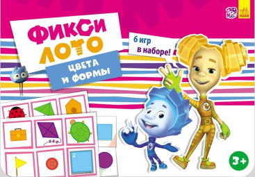 Настільна гра Фіксі-лото, Кольори та форми, Ранок