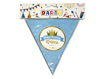 Розтяжка святкова паперові прапорці Party Dance, 3 м