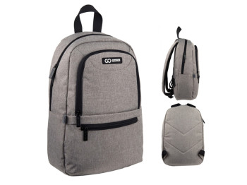 Рюкзак школьный подростковый бежевый. GoPack GO24-119S-2