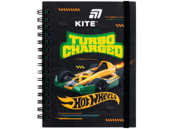 Блокнот А6 на спирали Hot Wheels Kite HW26-229, клетка, 80 листов