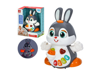 Игрушка кролик с музыкой, светом и подвижными элементами