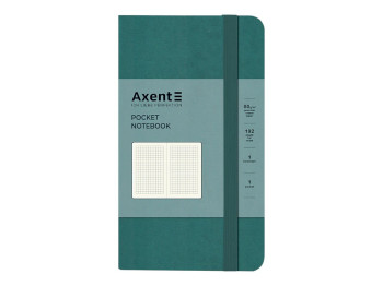 Книга записная Partner Axent 8201-63-A, 90x150 мм, клетка, 96 листов, лазурная