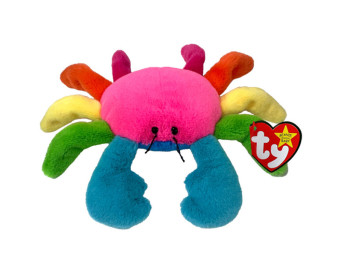 Мягкая игрушка Benie Bebies Радужный краб Scuttle 15 см, TY