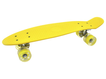 Скейт PENNY BOARD. алюминиевая подвеска LED колеса. цвет желтый. Maximus 5358