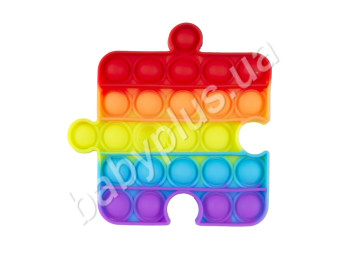 Pop It. Кинетическая игрушка антистресс. MS9696-72. Пазл-радуга.