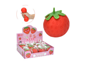 Игрушка антистресс клубника, мука, (цена за 1шт)
