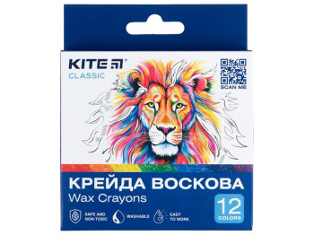 Мел восковый Classic 12 цветов. Kite K-070