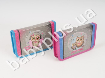 Пенал KIDIS, одинарный, картонный, серия CUTE LITTLE OWL