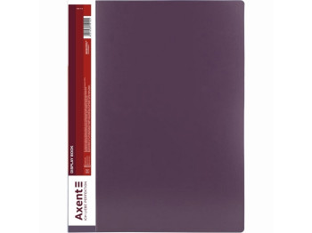 Папка дисплей-книга Axent 1200-11-A A4, 100 файлов, сливовая, Axent