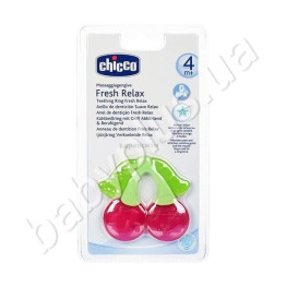 Зубное кольцо охлаждающее Вишенки 1 шт, (от 4 мес), Chicco