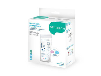 Пакеты для хранения грудного молока с индикатором температуры Natural nursing 20 шт. BabyOno 1099