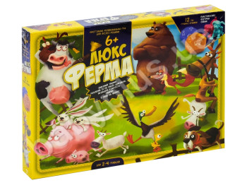 Настільна гра велика Ферма ЛЮКС. DankoToys G-FL-UA-01-02. Укр УЦІНКА