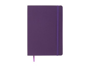 Блокнот деловой BUROMAX TOUCH ME, A5, 96 л., линия, обложка искусственная кожа, фиолетовый
