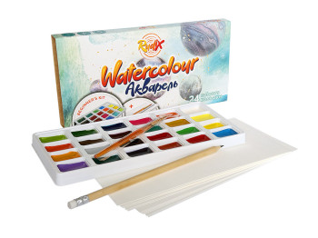 Набор для творчества с акварелью 24 цвета Beginner's Kit