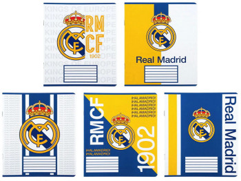 Зошит у кілітинку FC Real Madrid Kite RL26-232, 12 аркушів, мікс видів, ціна за 1шт