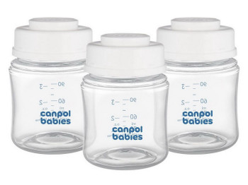 Набор бутылочек для еды и молока 3х120мл. Canpol Babies 35/235