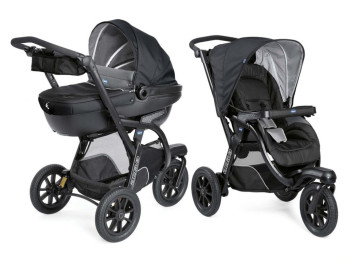 Коляска 2в1 Activ3, трехколесная, черная, Chicco