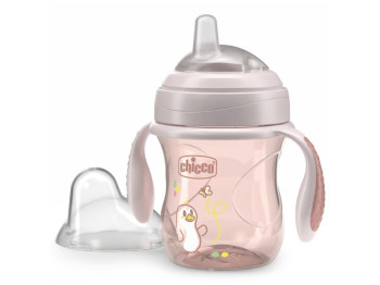 Поїльник з м'яким носиком Transition Cup , 200 мл, 4м+ , рожевий, Chicco
