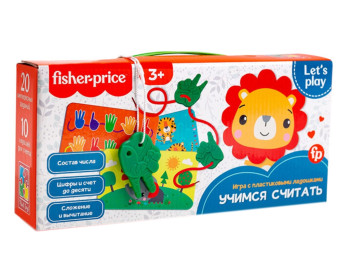 Игра с пластиковыми ладошками Fisher Price. Учимся считать. Vladi Toys VT2905-17