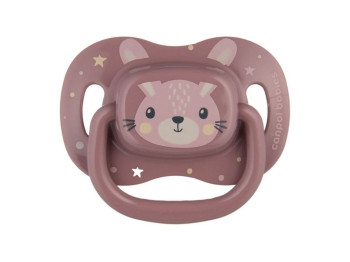 Пустышка силиконовая симметричная Cute Animals 18+ мес, 34/926_pin, Canpol Babies