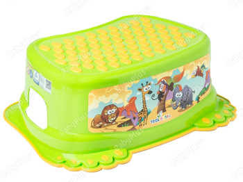 Подставка для ног Сафари с противоскользящей резиной салатовая. Tega Baby SF-013-125