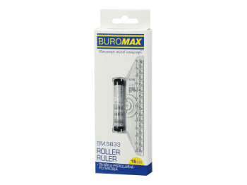 Линейка-рейсшина роликовая Buromax, 15 см, пластиковая