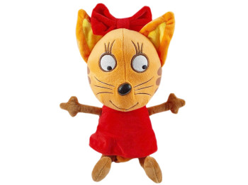 Мягкая игрушка. Карамелька из мультфильма Три Кота 26 см. Музыка