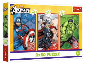 Пазли 3 в 1 Trefl The Avengers Ваш герой, 3х50 елементів