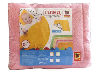 Плед детский Божья коровка розовая 78х90 см. MacikМС 110612-14