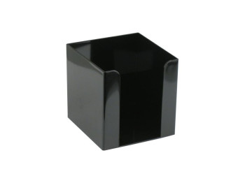 Куб для бумаги пластиковый черный 9x9x9 см. Axent Delta D4005-01