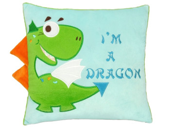 Подушка игрушка Дракончик I'm a Dragon 33 см, мягкая форма, Tigres