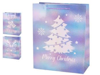 Пакет новорічний паперовий S Merry Christmas 18х23х10см, R33091-S