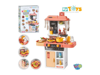 Игровая кухня Limo Toy 889-298 с водой, светом и звуком, 68 см, 43 предмета