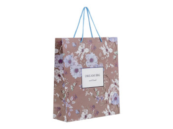 Пакет бумажный подарочный Blue Elegance Axent 8502-30-A, 26×32см