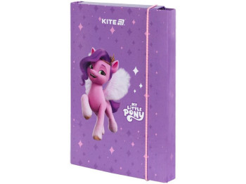 Папка для зошитів на гумці, картон, формат B5, дизайн My Little Pony, Kite