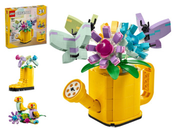 Конструктор 3 в 1 LEGO Creator Цветы в воронке, 420 деталей
