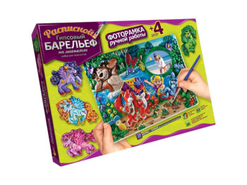 Набор для творчества Расписной гипсовый барельеф большой, Danko Toys