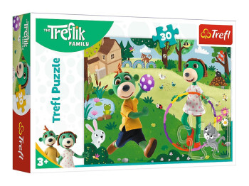 Пазл Trefl The Treflik Family Активный день, 30 деталей