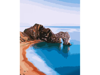 Набор для росписи по номерам Скала Durdle Door 40х50 см, Strateg